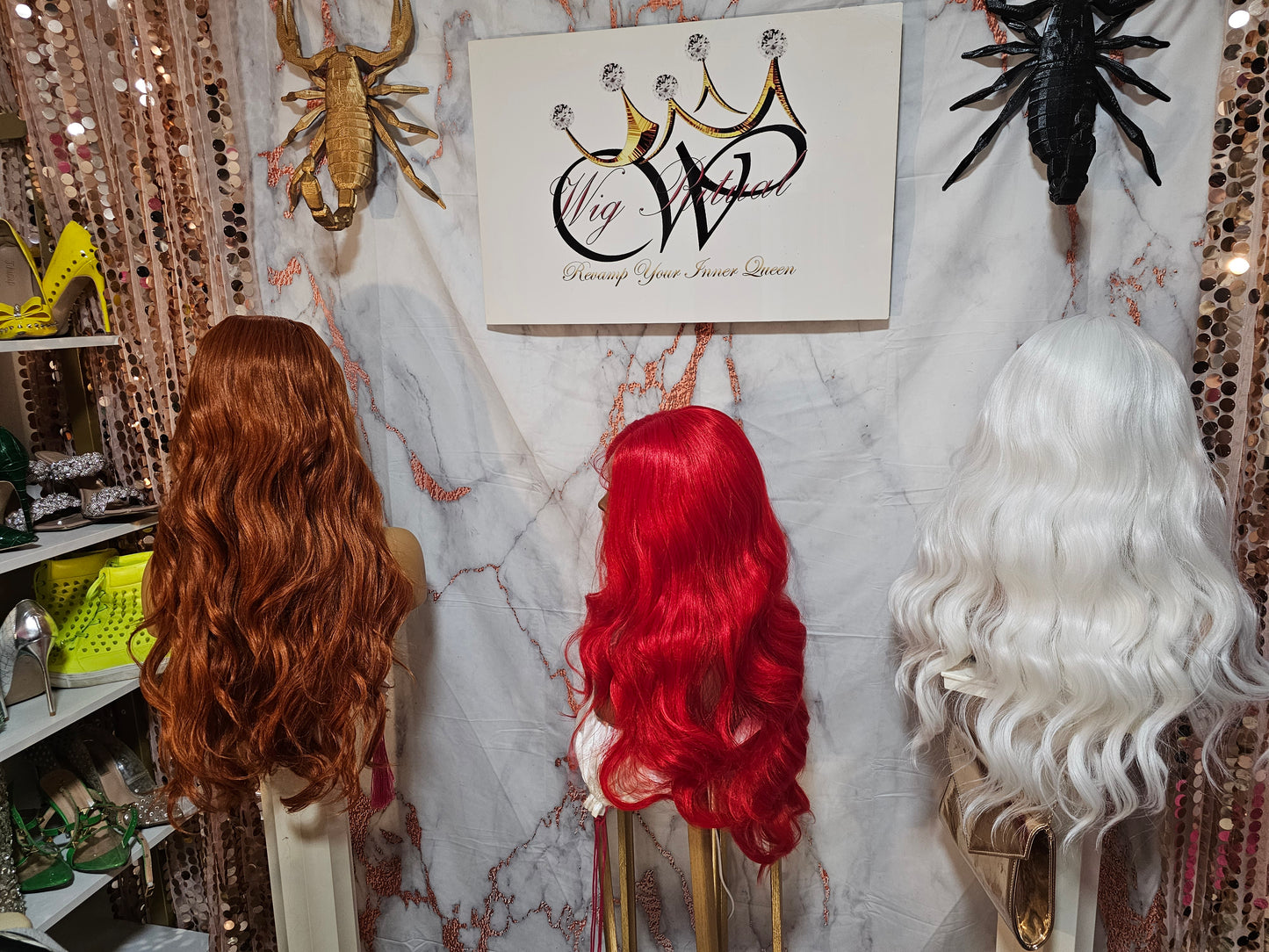 26" fire red lacefront