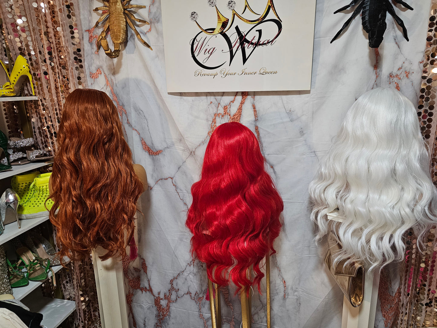 26" fire red lacefront