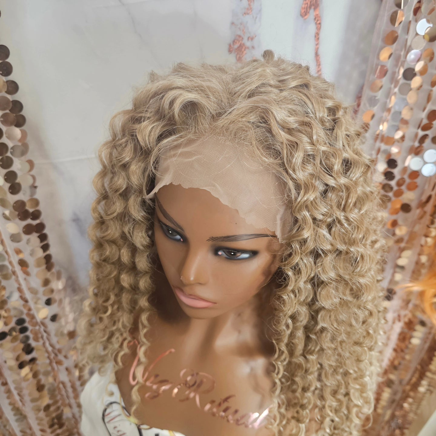 22" water wave lace front